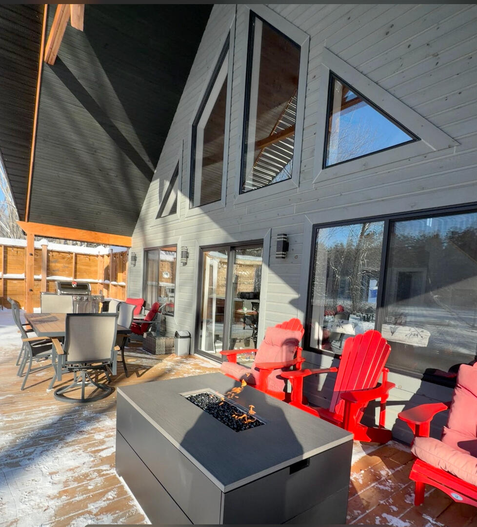 Firetable on Covered Deck